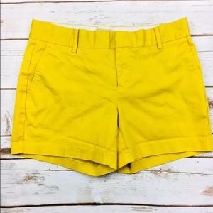 NWT Banana Republic shorts size 6 yellow Hampton